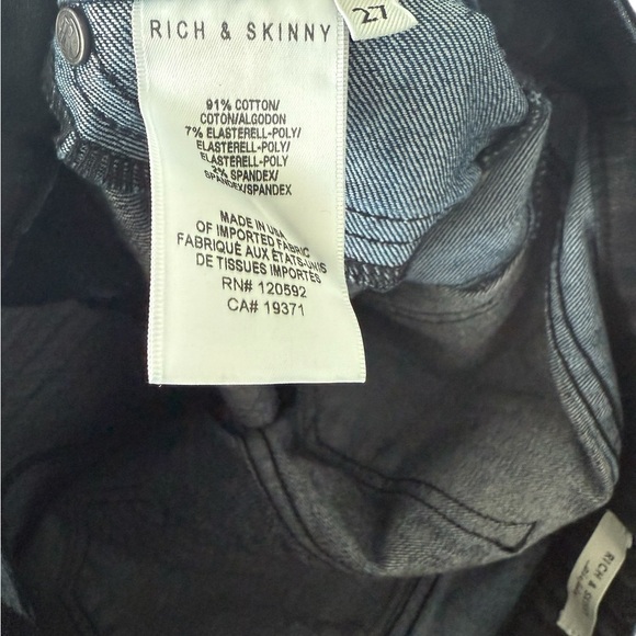 Rich & Skinny Women's Deep Blue Skinny Jeans Size 27 - Picture 5 of 10